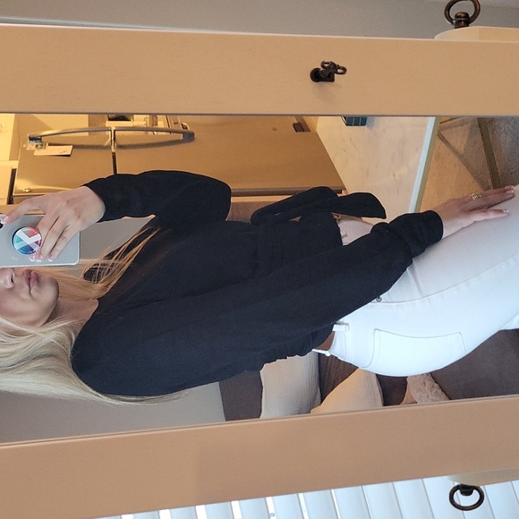 Modern Citizen Stevie Long-Sleeve Wrap Sweater - Picture 13 of 15